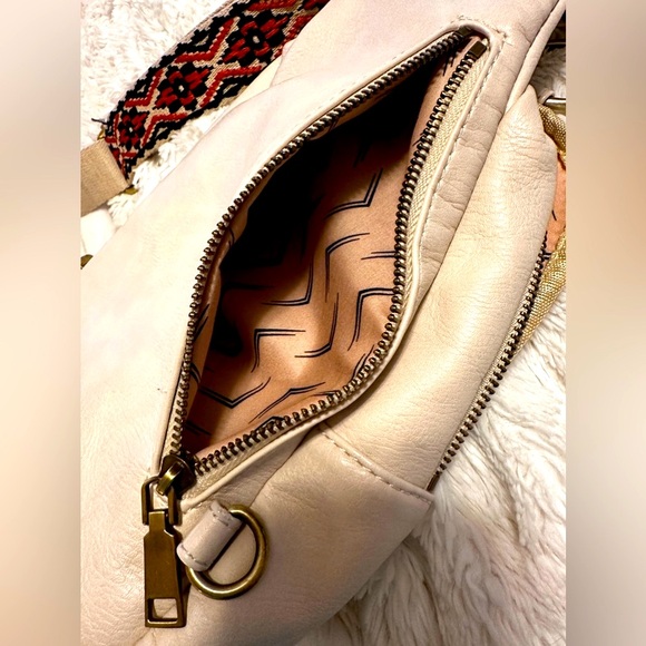 MODA LUXE Regina Sling Backpack in Beige - Picture 6 of 7